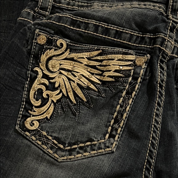 Miss Me Dark Blue Mid-Rise Skinny Jeans - Picture 6 of 6